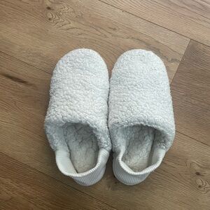 Cozy White Sherpa Slippers